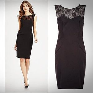 ML MONIQUE LHUILLIER Black Open-Back Dress Sz 4